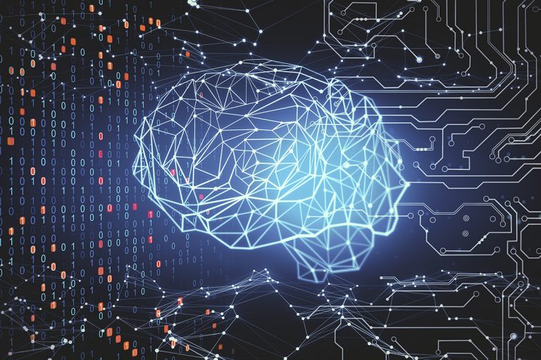 Digitale Darstellung des menschlichen Gehirns